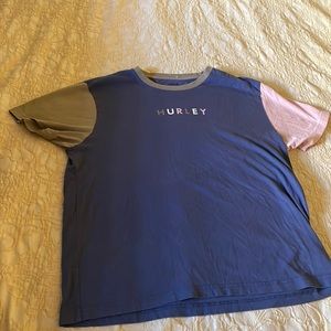 Hurley multi colored tshirt.  Men's M